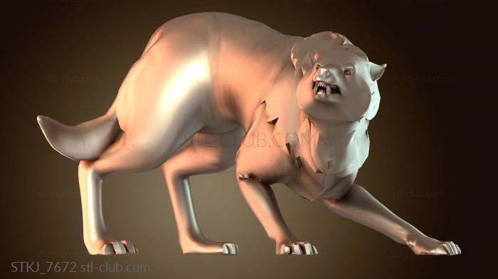 Статуэтки животных Зимний Волк Стенд