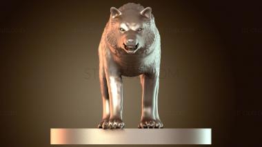 3D модель Волк Свирепый (STL)