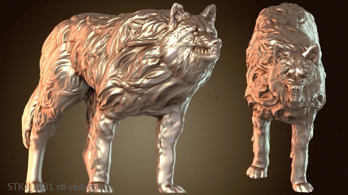 Статуэтки животных Волк Одинокий