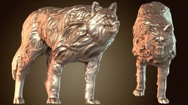 3D модель Волк Одинокий (STL)