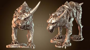 3D модель Волк притаился (STL)