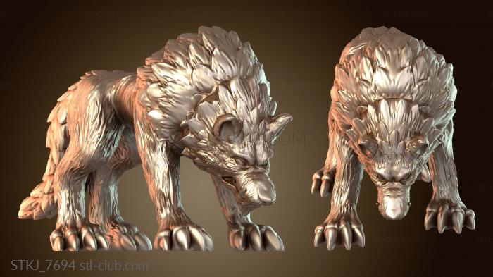 Статуэтки животных Герой-наездник на волке