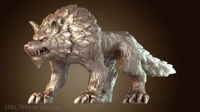 Статуэтки животных Волк вынюхивает