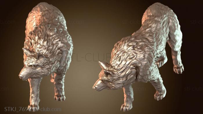 Статуэтки животных Волк стоит