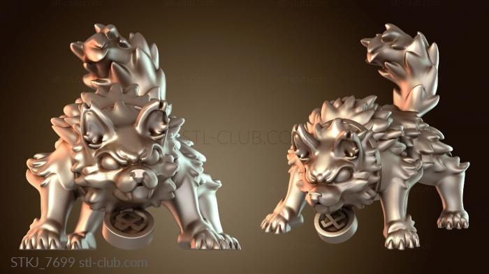 Статуэтки животных Волк-близнец