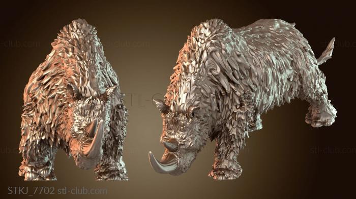 Статуэтки животных Шерстистый носорог