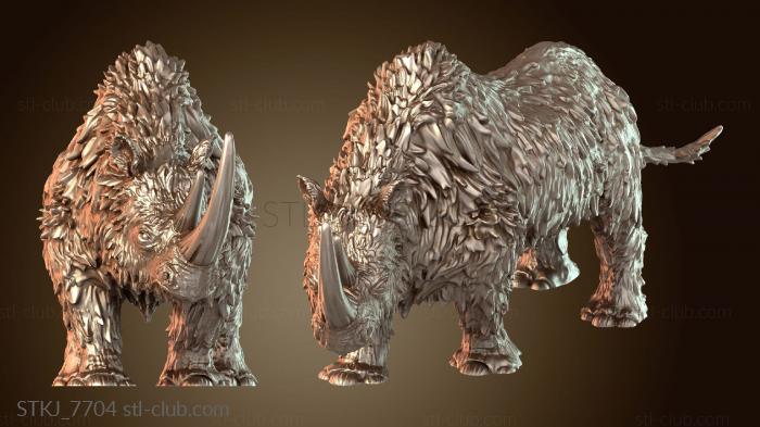 Статуэтки животных Отец шерстистого носорога