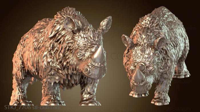 Статуэтки животных Детеныш шерстистого носорога