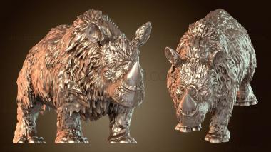 3D мадэль Детеныш шерстистого носорога (STL)