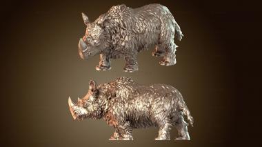 3D мадэль Одинокий сын шерстистого носорога (STL)