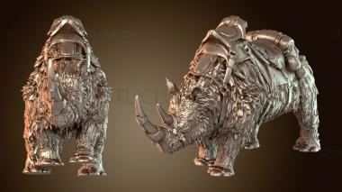 3D model Woolly Rhino Mount Heavy (STL)