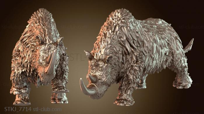 Шерстистый носорог Дикий