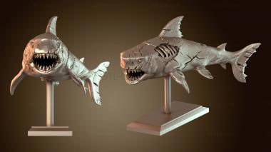 3D мадэль Стенд «Акула-зомби» (STL)