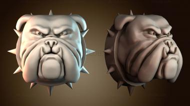 3D модель Голова злого бульдога (STL)