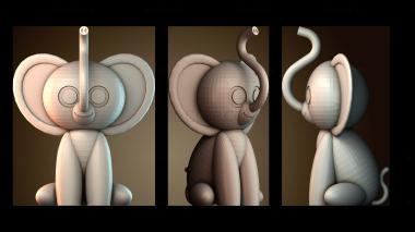 3D модель Милый слон (STL)