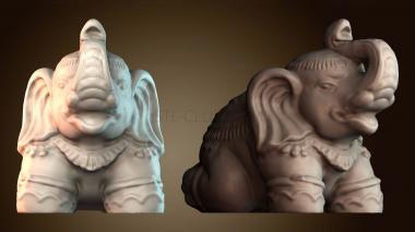 3D мадэль Слон в Окленде, Калифорния (STL)