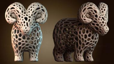 3D model Voronoi sheep (STL)
