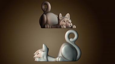 3D model Cat phone stand (STL)