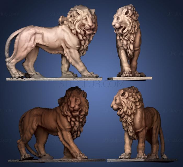 3D model Lion luxembourg garden (STL)