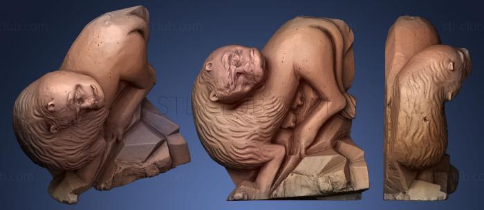 3D модель Скульптура Льва 17в неизвестный скульптор (STL)