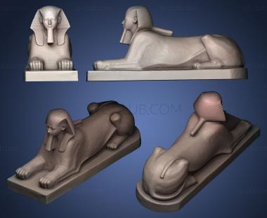3D model sphinx of hatshepsut (STL)