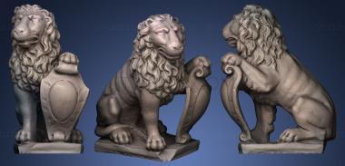 3D model Lion Garden Ornament (STL)