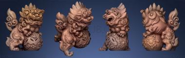 3D model Stone lion in Monkey (STL)