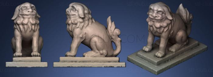 Lion Statue 033 F