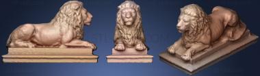 3D мадэль Статуя льва (скульптура) (STL)
