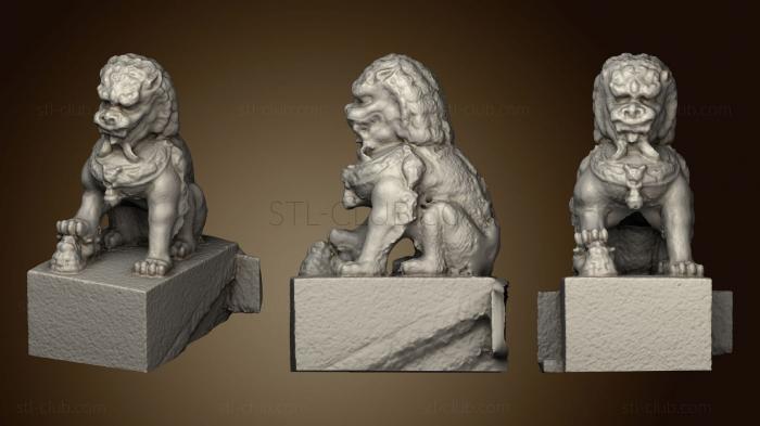 3D мадэль Статуя льва в Садах Драконов (STL)