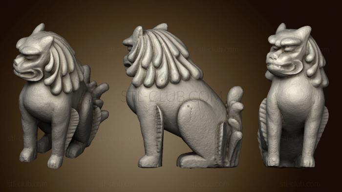 3D мадэль Японский Лев - хранитель (STL)