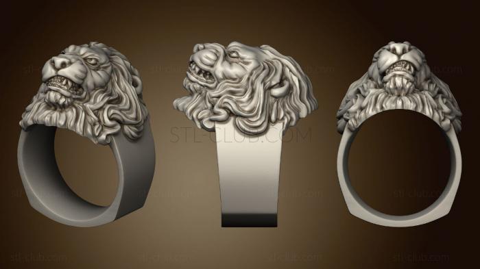 3D model Lion ring (STL)