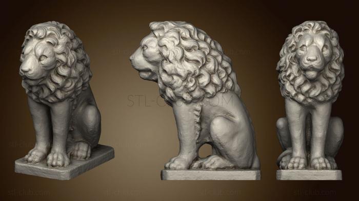 3D модель Статуя Льва Статуя Лоуэна (STL)
