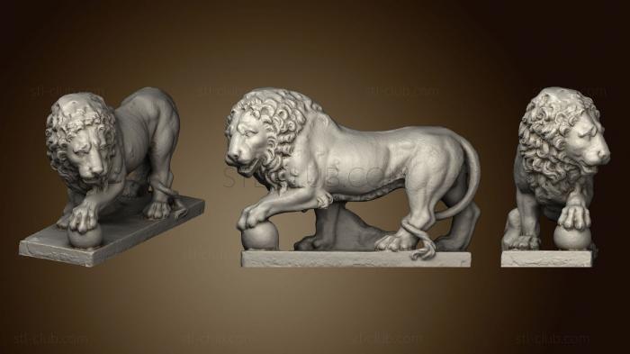 3D мадэль Статуя льва в Компьене (STL)