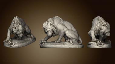 3D model Lion Vs Snake (STL)