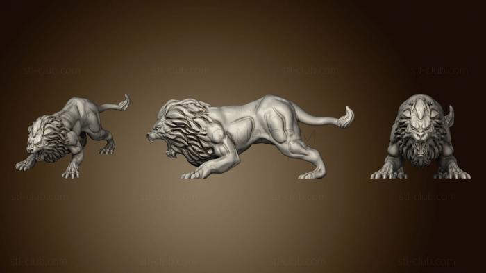 Статуэтки львы тигры сфинксы Немейский лев