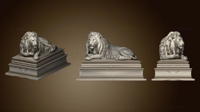3D мадэль Статуя Льва (STL)