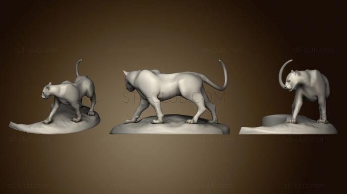 3D модель Пантера Инь - ян (STL)