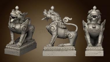 3D model Brass Lion Nepal Heritage (STL)