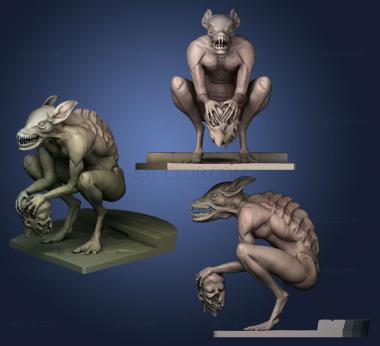 3D model a demon with a head (STL)