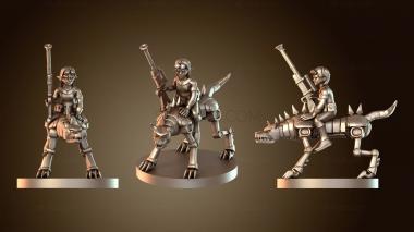 3D model Adventurers Artificer Female Gnome with Iron Defender Mount (STL)