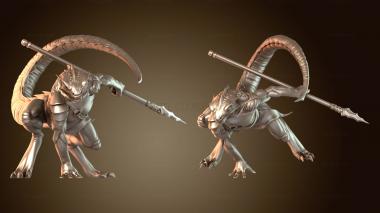 3D model Age Lizardmen Lizardman Forbidden (STL)