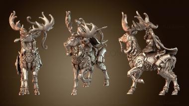 3D model Agnete the Troll Hunter on Elk (STL)
