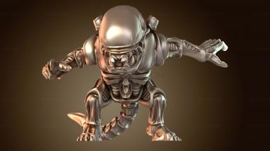 3D мадэль Чужие Ксеноморф Чибиморф (STL)