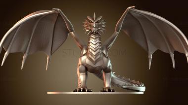 3D мадэль Древний Красный Дракон Стоик (STL)