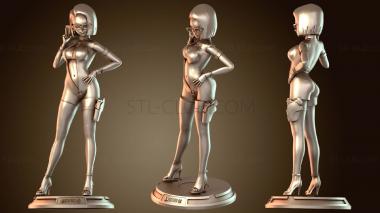3D мадэль Android Poker Girl (STL)