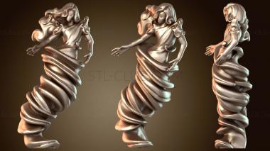 3D мадэль Ангельский бард с лютней и крыльями Мелодичный (STL)