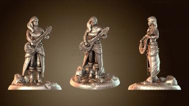3D мадэль Ангельский бард с лютней и крыльями Серен (STL)