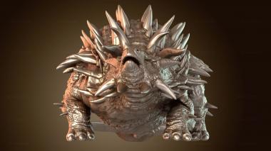 3D model Ankylosaurus Defensive Huge (STL)