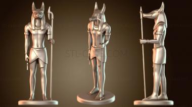 3D model Anubis Ancient Egyptian Statue (STL)